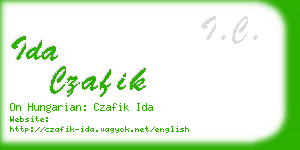 ida czafik business card